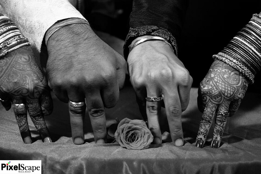 Close Up of Engagement or Ring Ceremony in Indian Wedding Stock Photo -  Image of asian, couple: 151895658